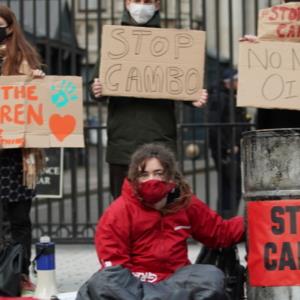 Breaking: Greenpeace blocks Downing Street over oil drilling