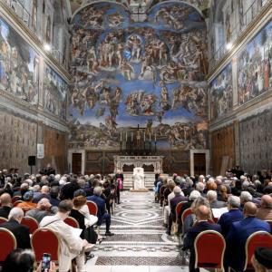 Pope Hosts Artists in Sistine Chapel, Even Some Who Attracted Controversy
