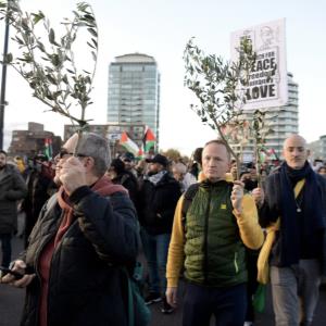 ‘All faiths and none’: London peace march aims to ease Gaza tensions